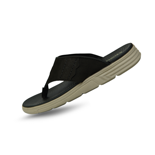 Premium Leather Sandal-[SL-10]-Black