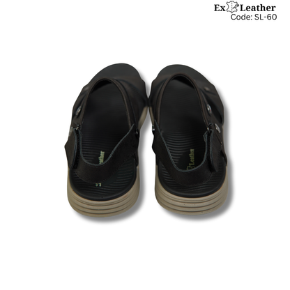 Premium Leather Sandal-[SL-60]-Black
